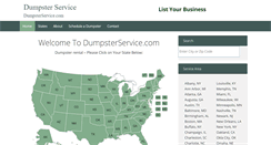 Desktop Screenshot of dumpsterservice.com