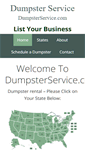 Mobile Screenshot of dumpsterservice.com